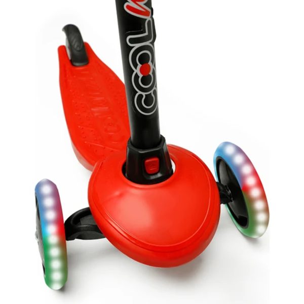 Cool Wheels Star Işıklı 3 Tekerlekli Çocuk Scooter KIRMIZI - Görsel 3