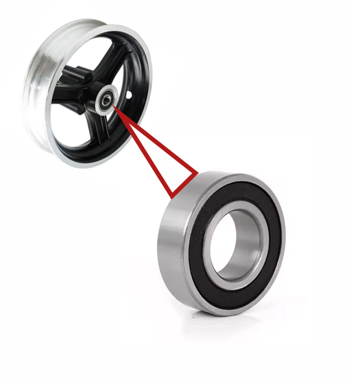 Scooter Jant - Motor Göbeği Bilya Rulman Çifti - 6003 - Görsel 3