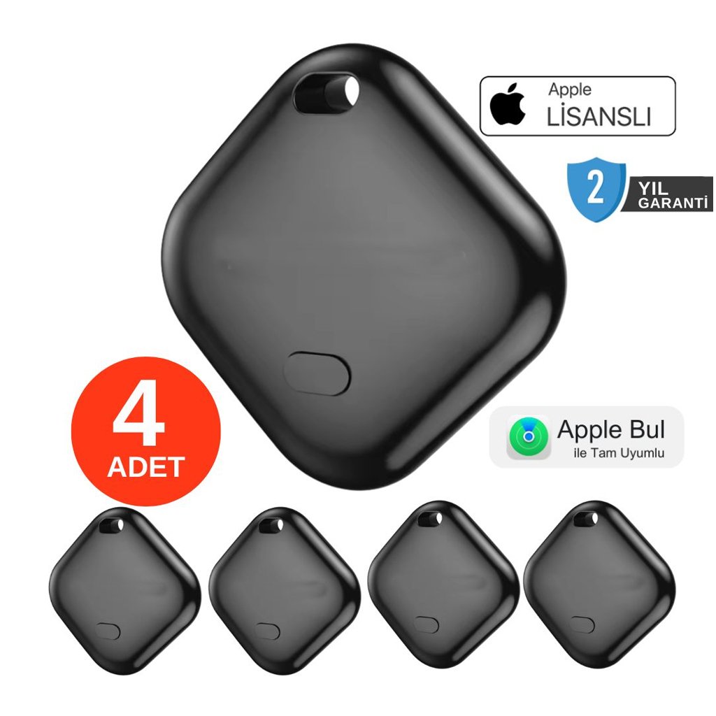 4’lü Paket Akıllı Takip Cihazı (Apple Uyumlu)
