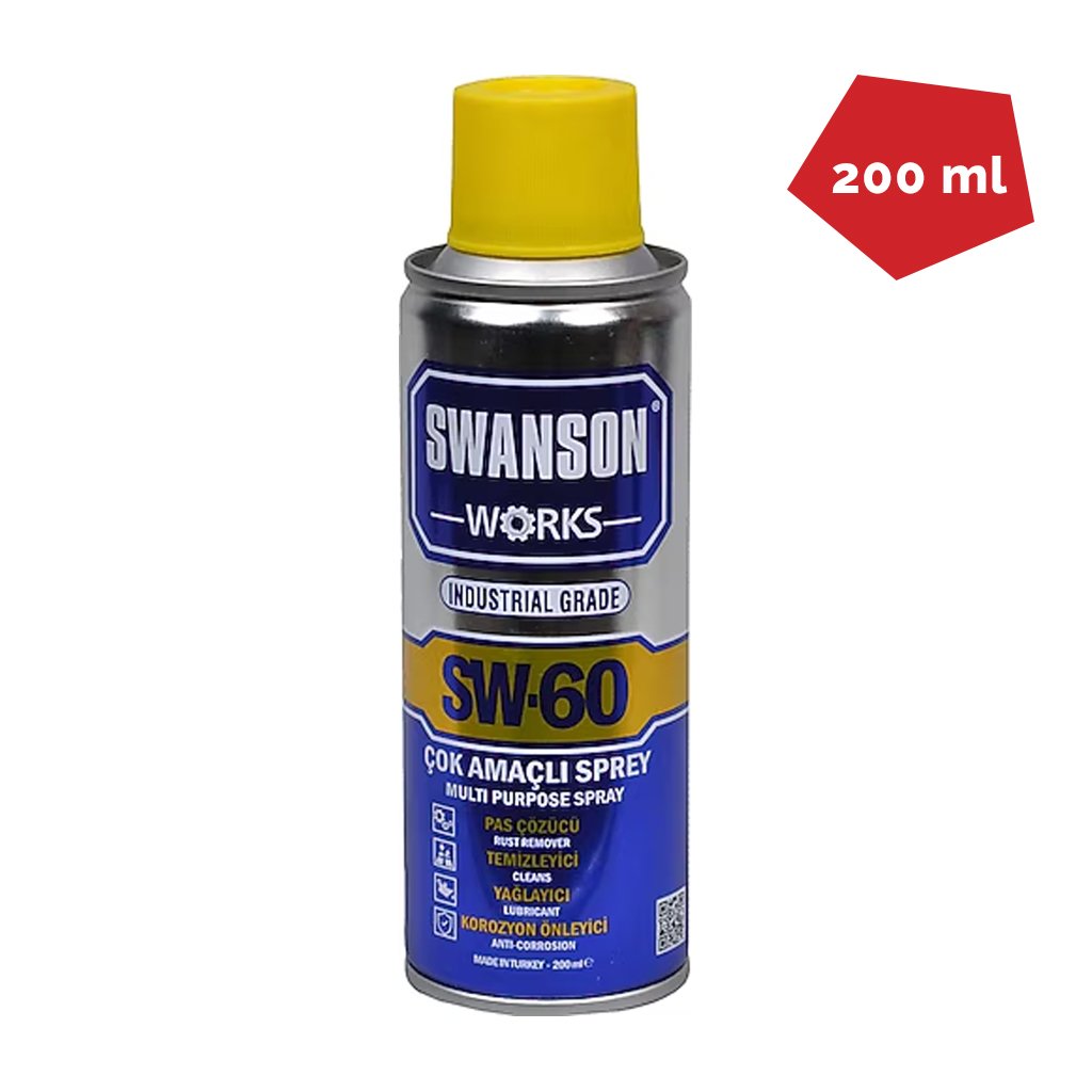 SW-60 Çok Amaçlı Yağlayıcı Sprey 200 ML (WD-40)