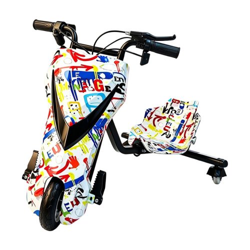 Çocuk 3 Teker Drift Scooter – Beyaz