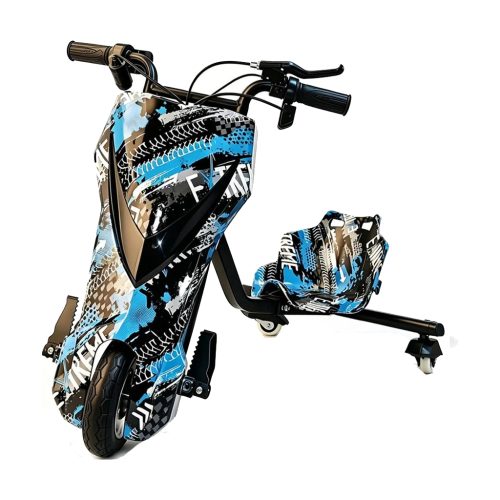 Çocuk 3 Teker Drift Scooter – Mavi
